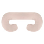 Coussin de grossesse en C – coton bio beige foncé