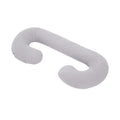 Coussin de grossesse en C – coton bio gris