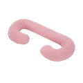 Coussin de grossesse en C – coton bio rose
