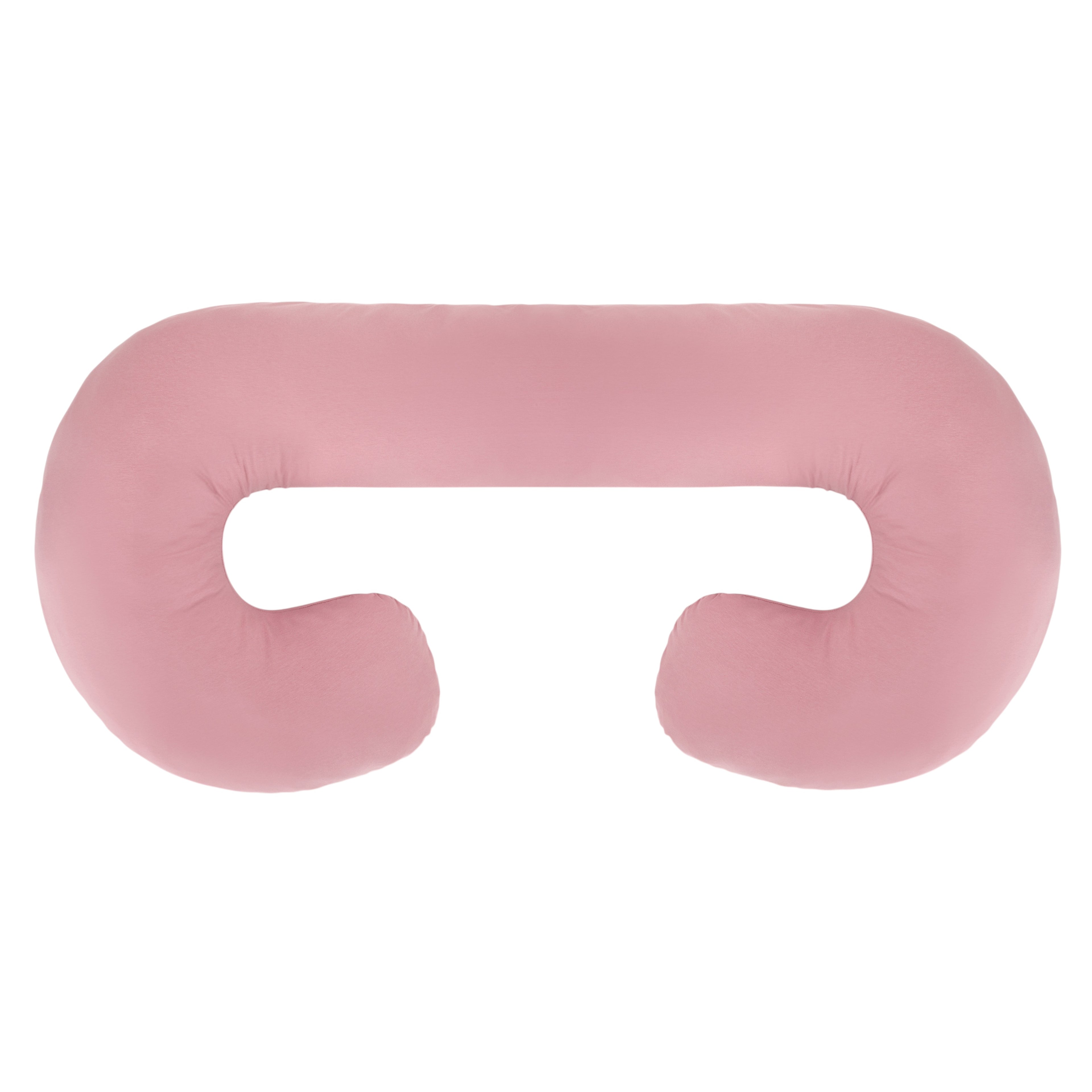 Coussin de grossesse en C – coton bio rose