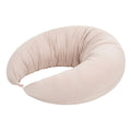 Coussin de grossesse et d’allaitement en C – coton bio beige foncé