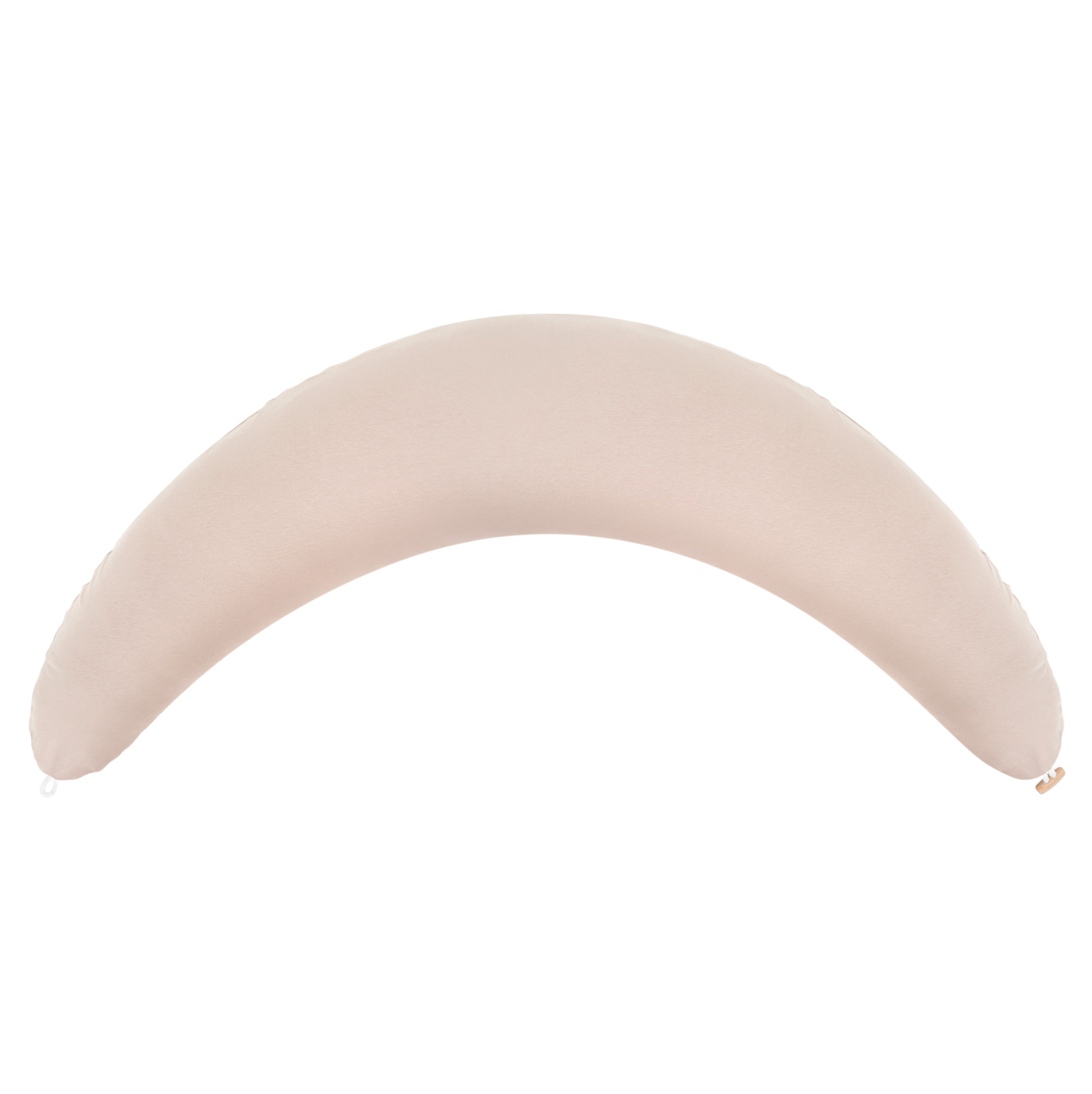 Coussin de grossesse et d’allaitement en C – coton bio beige foncé
