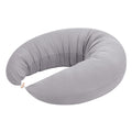 Coussin de grossesse et d’allaitement en C – coton bio gris