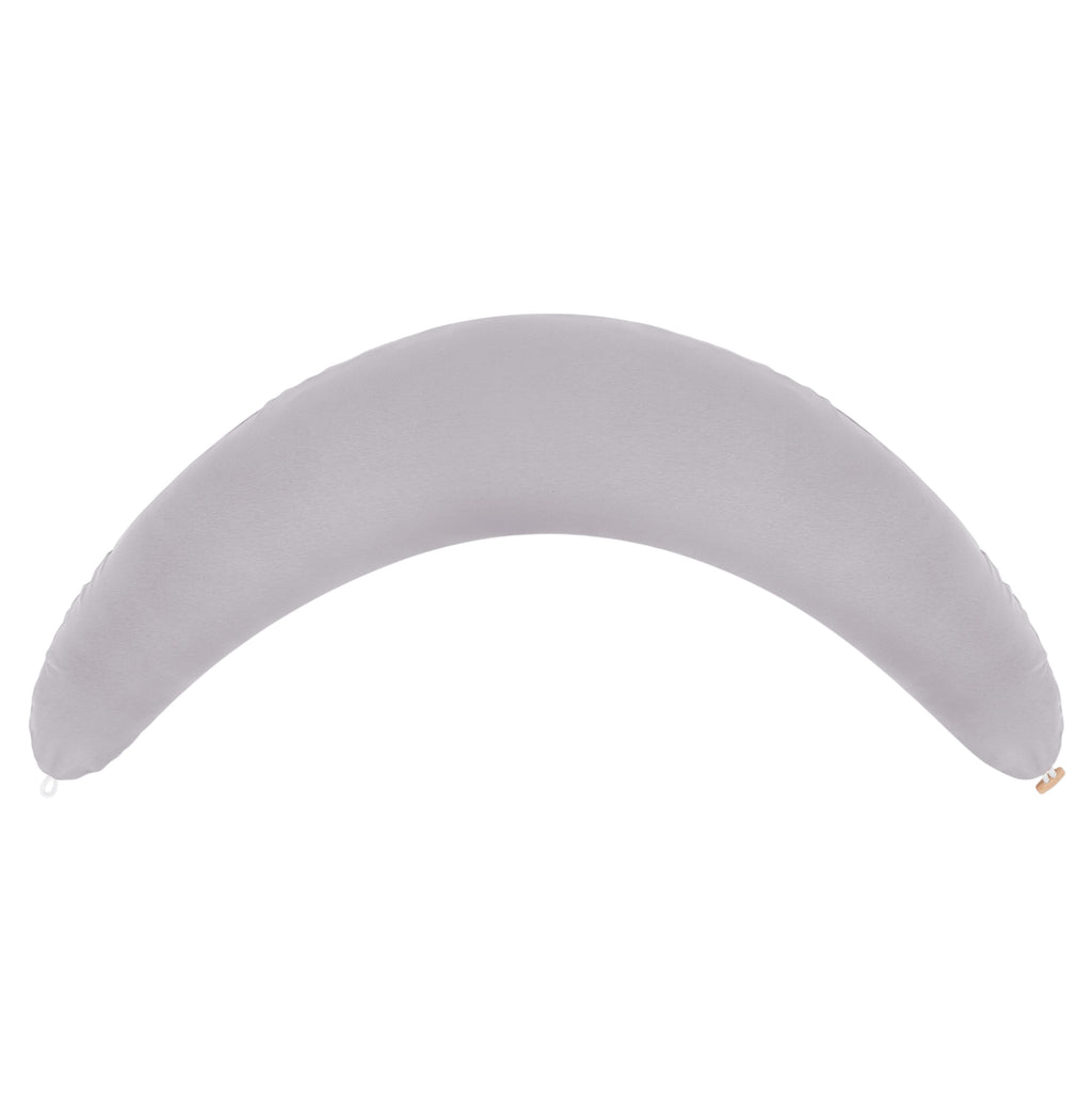 Coussin de grossesse et d’allaitement en C – coton bio gris