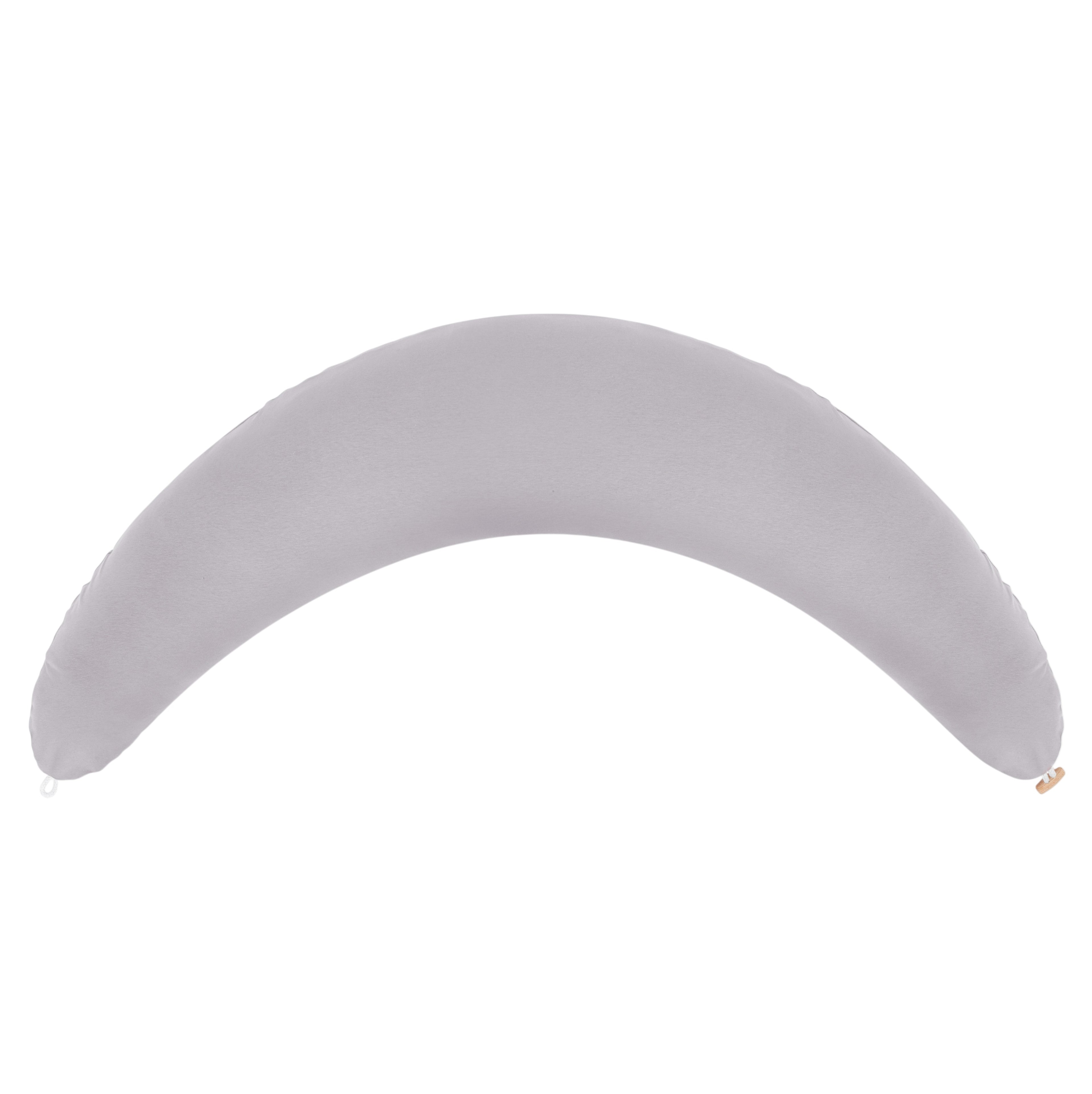 Coussin de grossesse et d’allaitement en C – coton bio gris